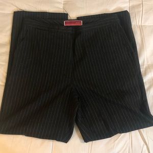 Merona Black pinstripe pants. Sz 12, but is small.